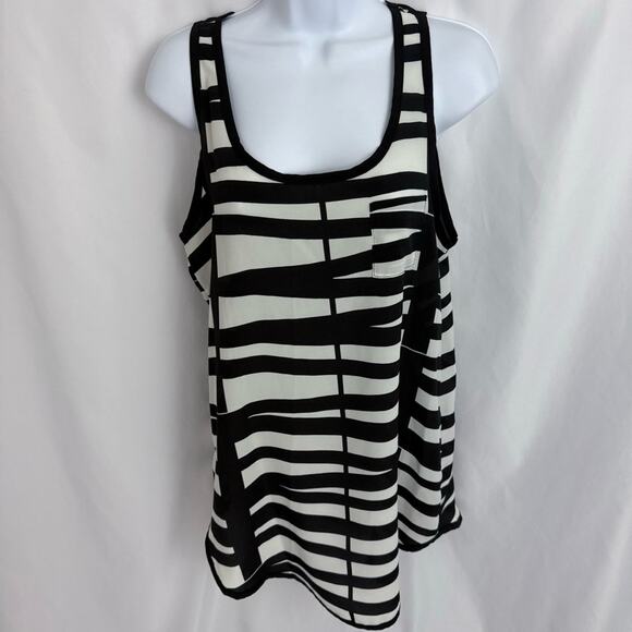 Forever 21 Striped Blouse Size Medium - Picture 1 of 11